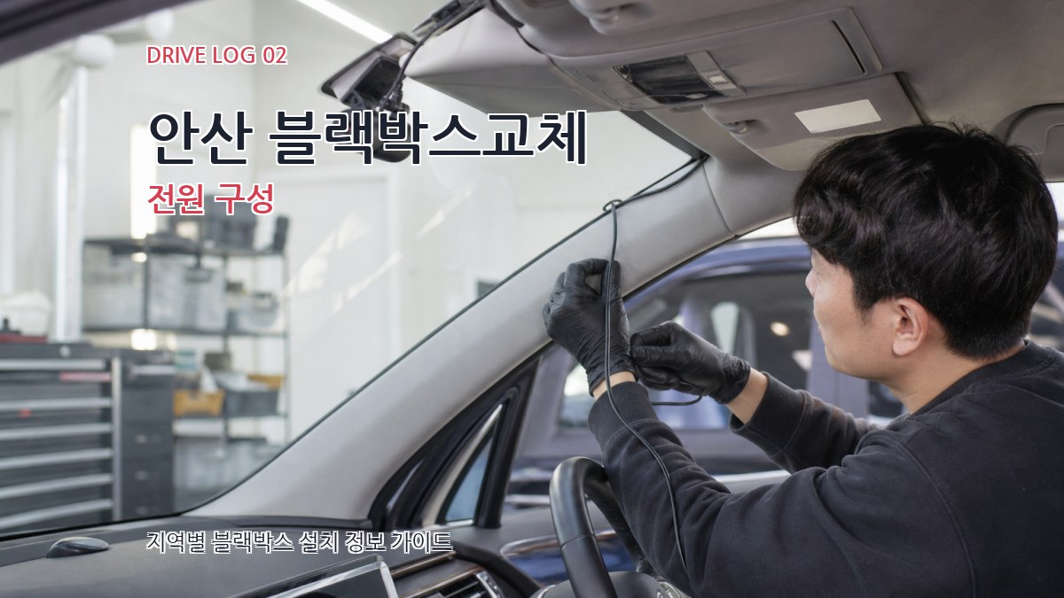 안산 블랙박스교체 전원 구성