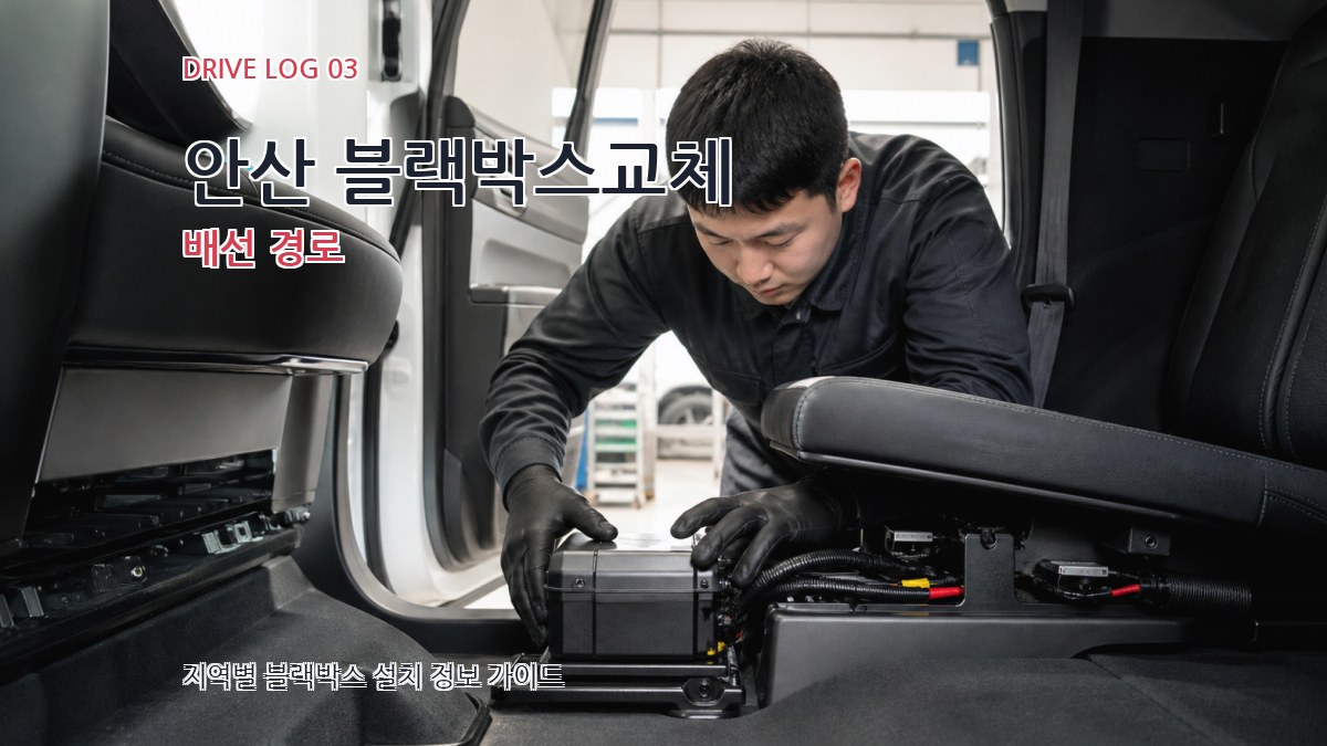 안산 블랙박스교체 배선 경로