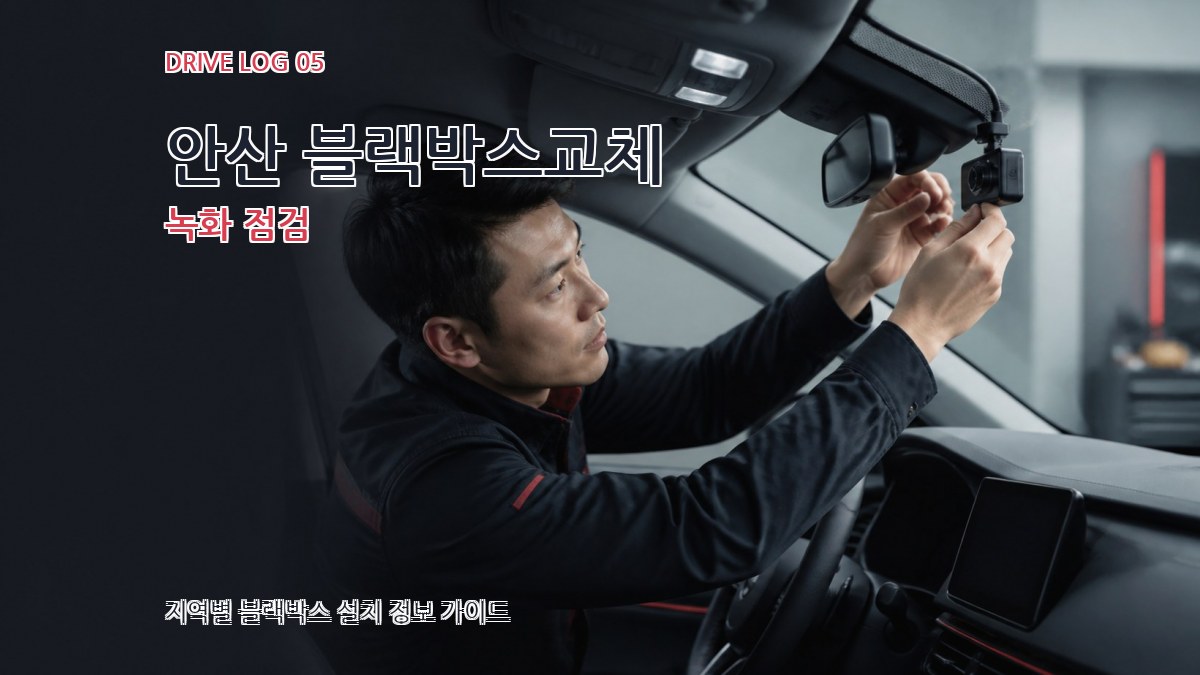 안산 블랙박스교체 녹화 점검