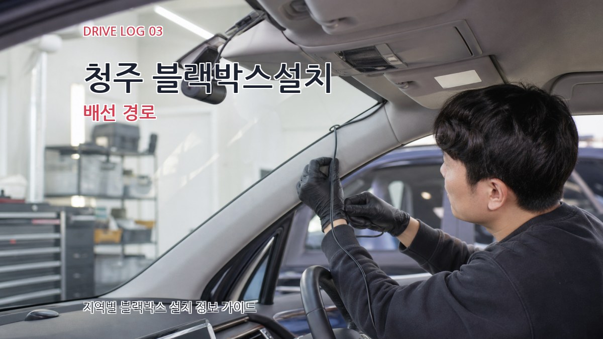 청주 블랙박스설치 배선 경로