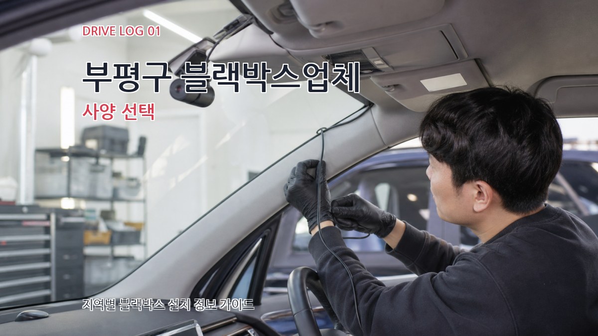 부평구 블랙박스업체 사양 선택