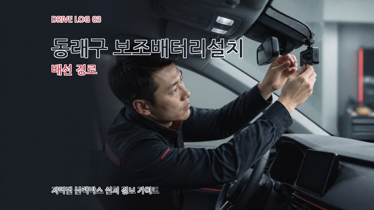 동래구 보조배터리설치 배선 경로