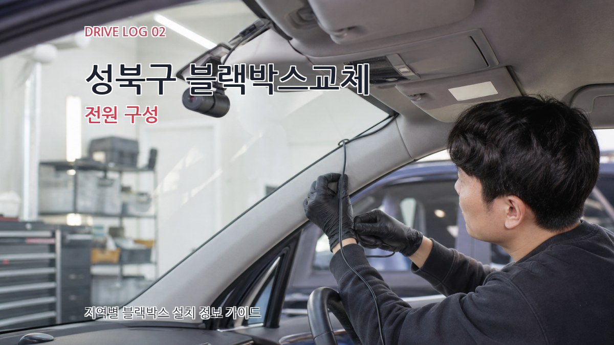 성북구 블랙박스교체 전원 구성