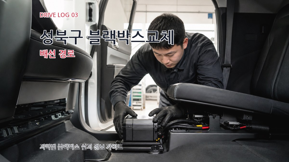 성북구 블랙박스교체 배선 경로