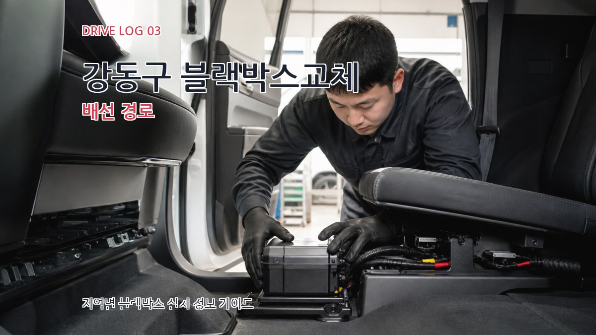 강동구 블랙박스교체 배선 경로