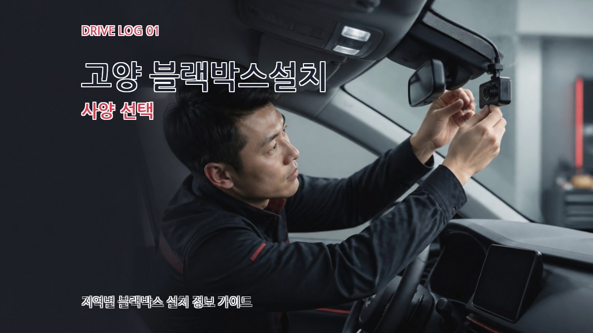 고양 블랙박스설치