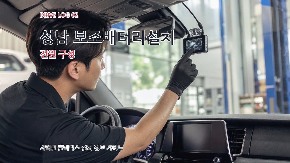 성남 보조배터리설치 전원 구성