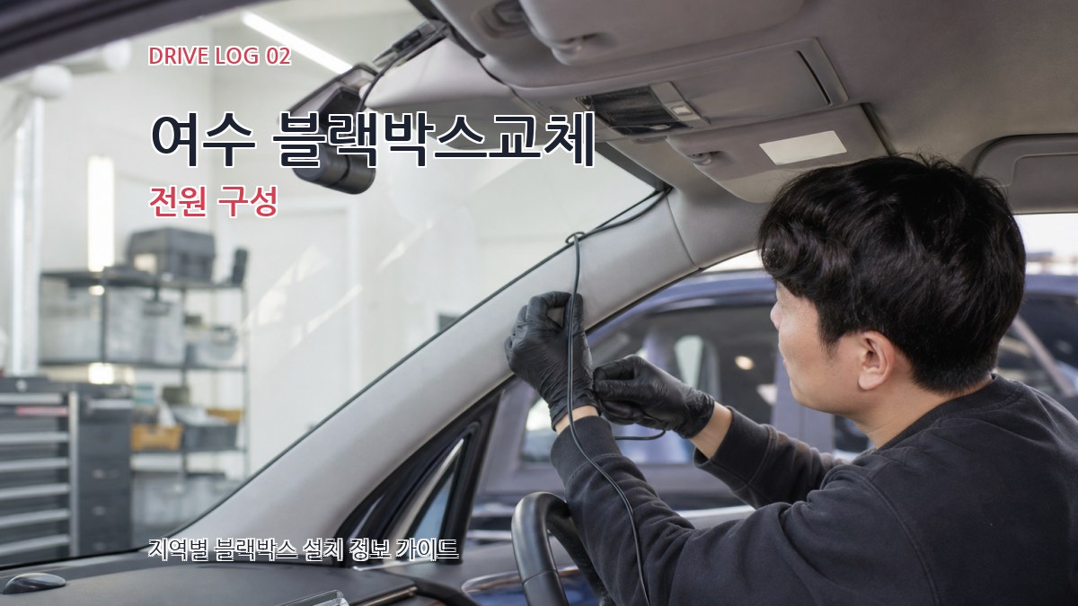여수 블랙박스교체 전원 구성