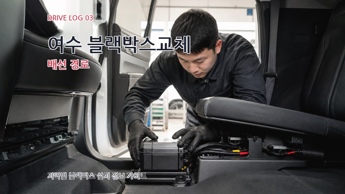 여수 블랙박스교체 배선 경로