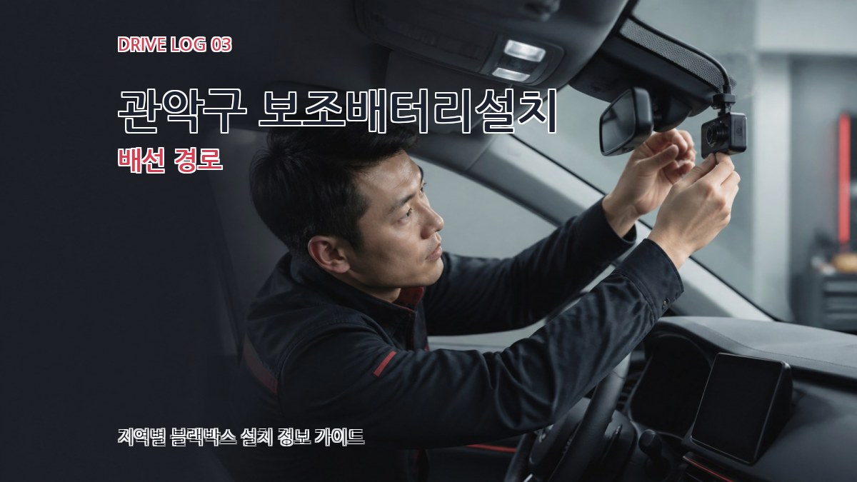 관악구 보조배터리설치 배선 경로