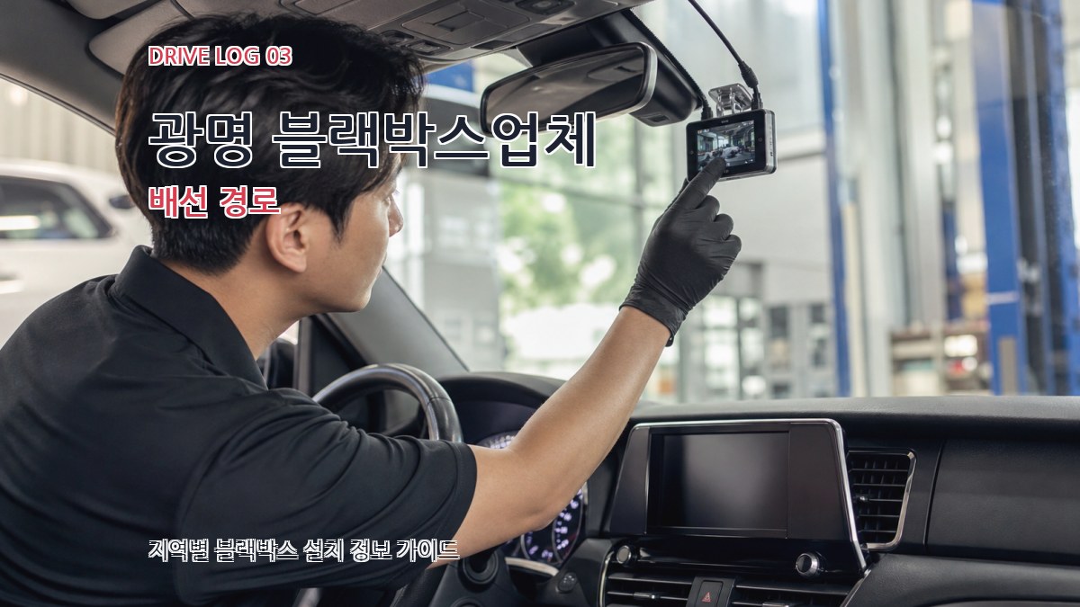 광명 블랙박스업체 배선 경로