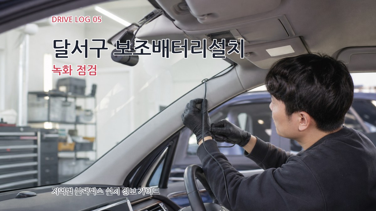 달서구 보조배터리설치 녹화 점검