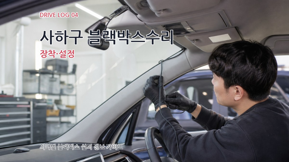 사하구 블랙박스수리 장착·설정