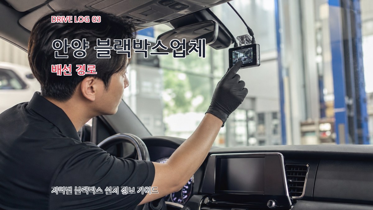 안양 블랙박스업체 배선 경로