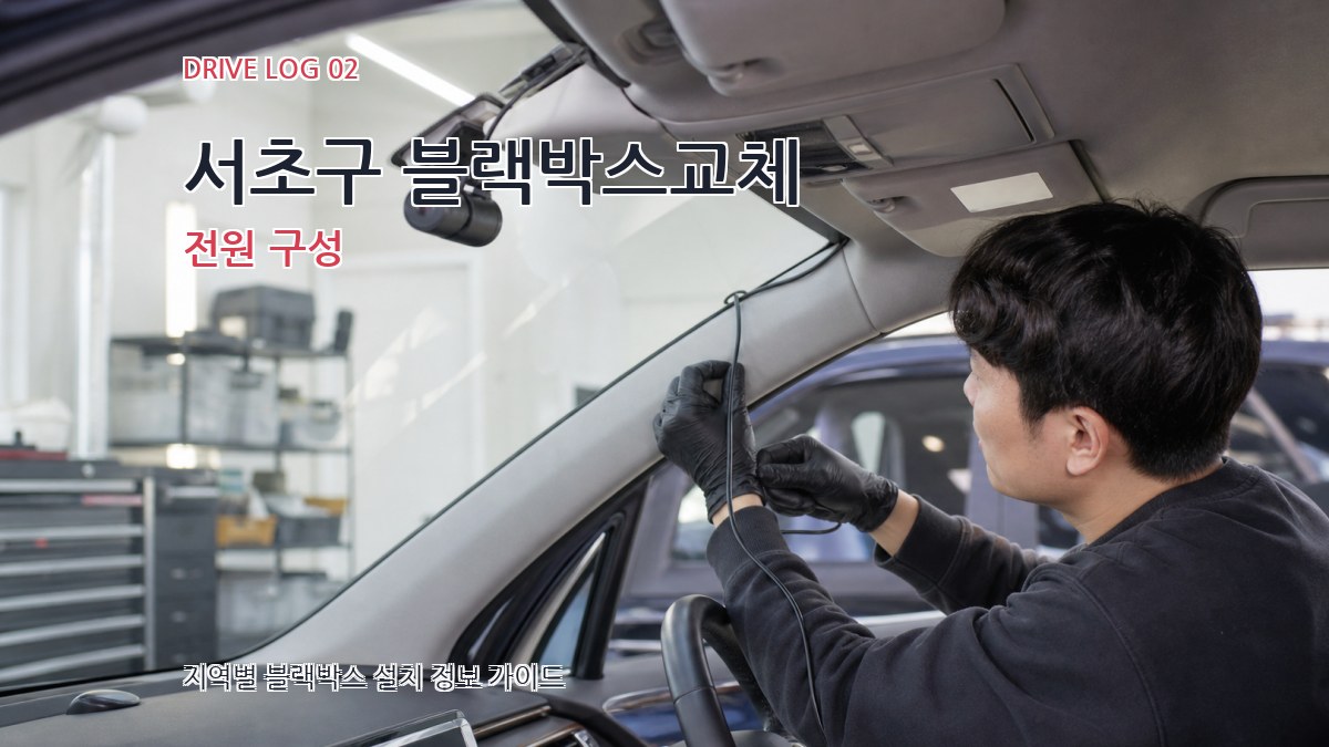 서초구 블랙박스교체 전원 구성