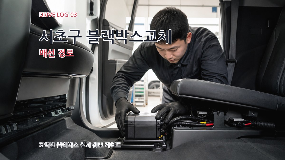 서초구 블랙박스교체 배선 경로