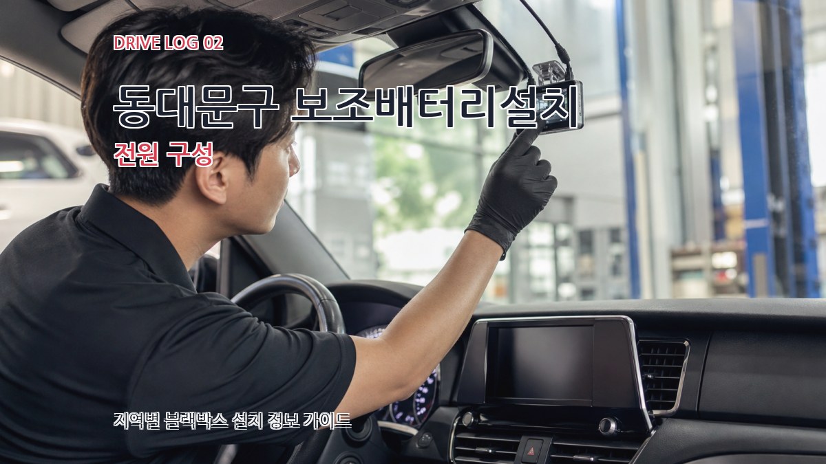 동대문구 보조배터리설치 전원 구성