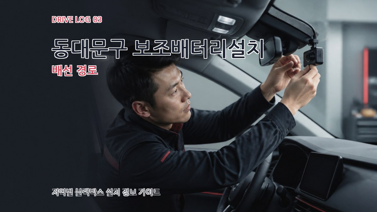 동대문구 보조배터리설치 배선 경로