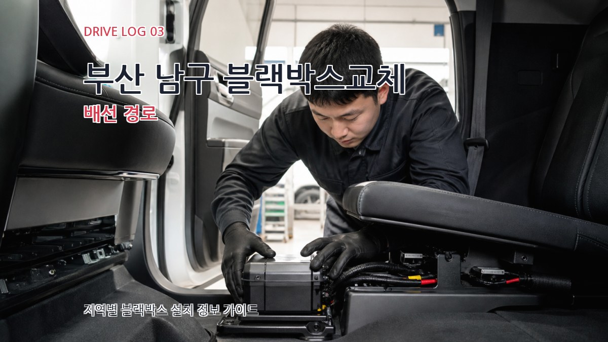 부산 남구 블랙박스교체 배선 경로