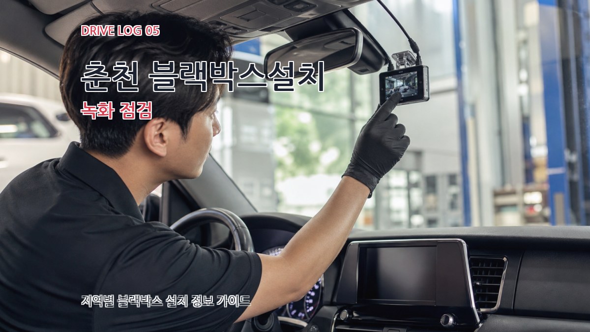 춘천 블랙박스설치 녹화 점검