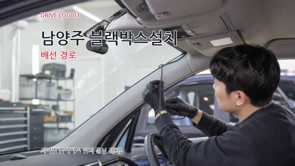 남양주 블랙박스설치 배선 경로