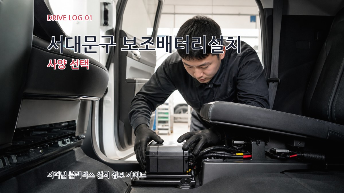 서대문구 보조배터리설치