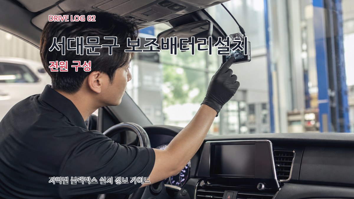 서대문구 보조배터리설치 전원 구성