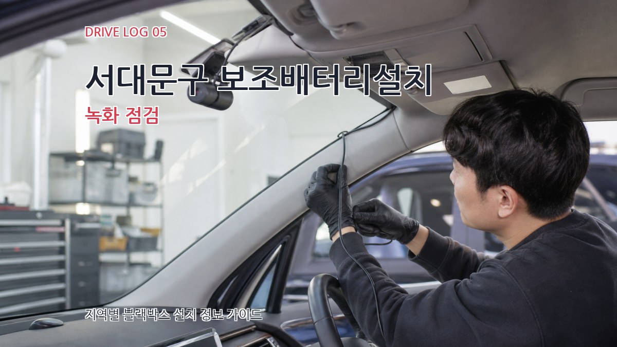 서대문구 보조배터리설치 녹화 점검