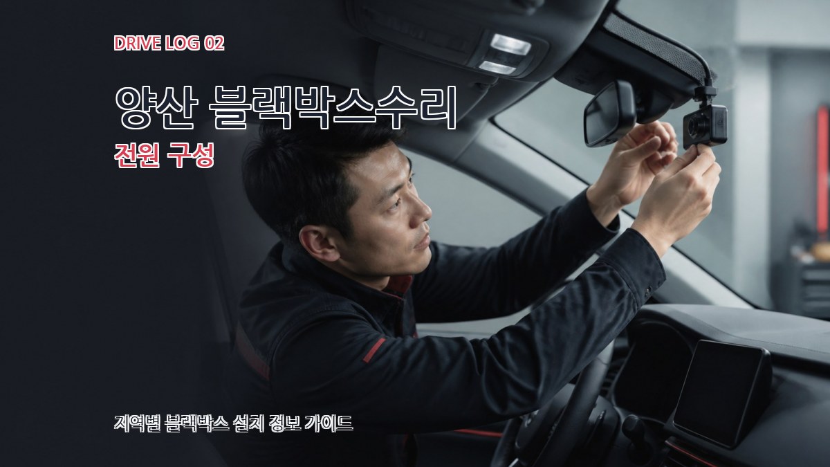 양산 블랙박스수리 전원 구성