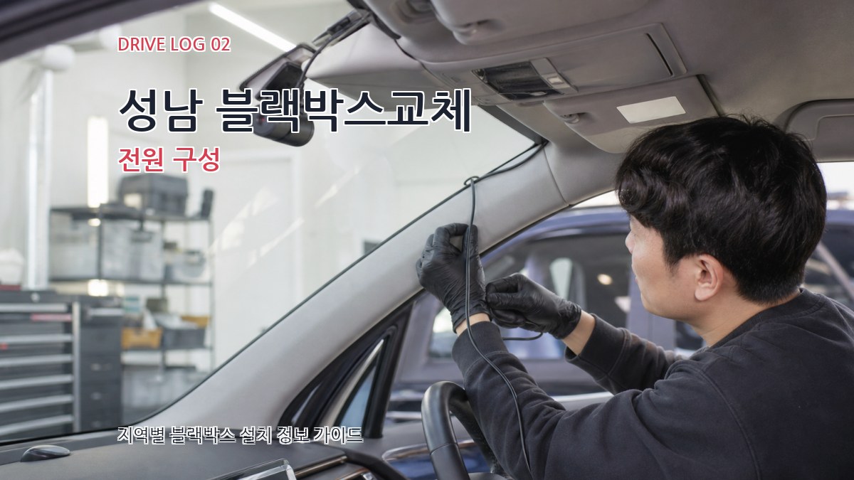 성남 블랙박스교체 전원 구성