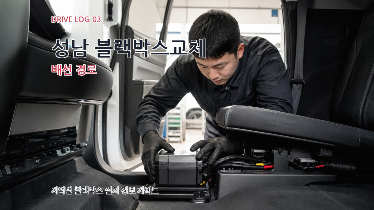 성남 블랙박스교체 배선 경로