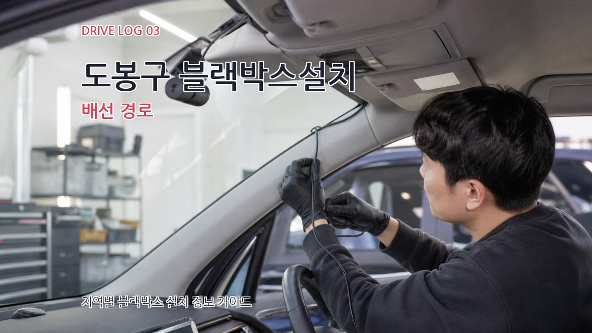 도봉구 블랙박스설치 배선 경로