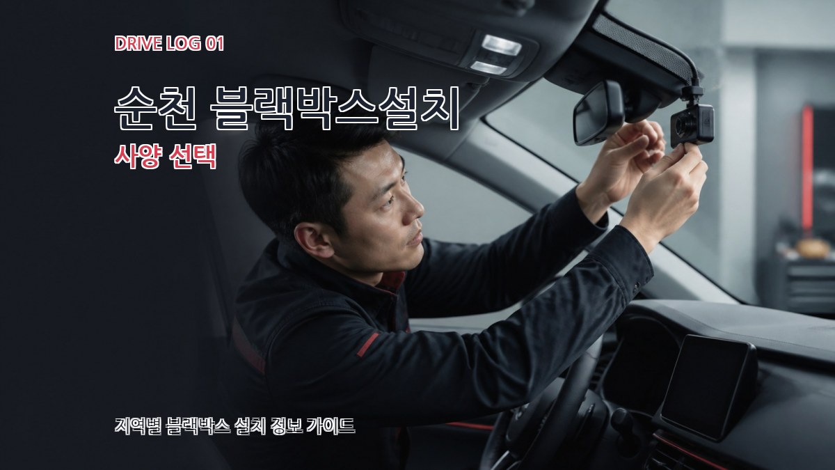 순천 블랙박스설치 사양 선택