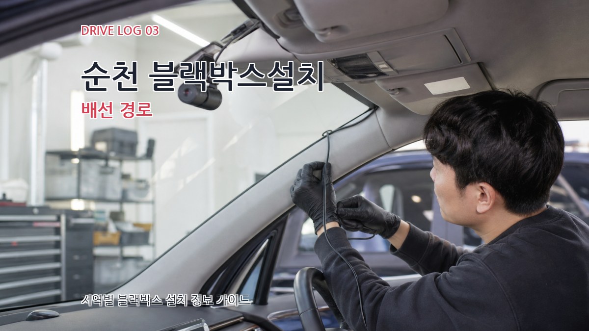 순천 블랙박스설치 배선 경로