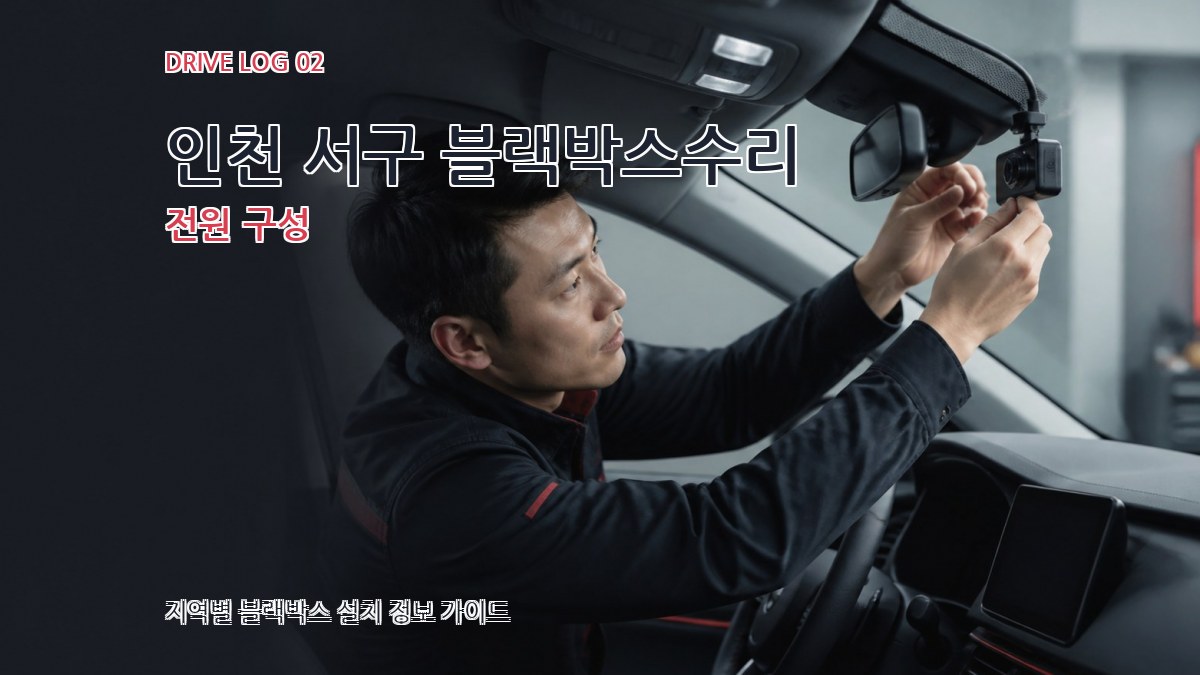 인천 서구 블랙박스수리 전원 구성