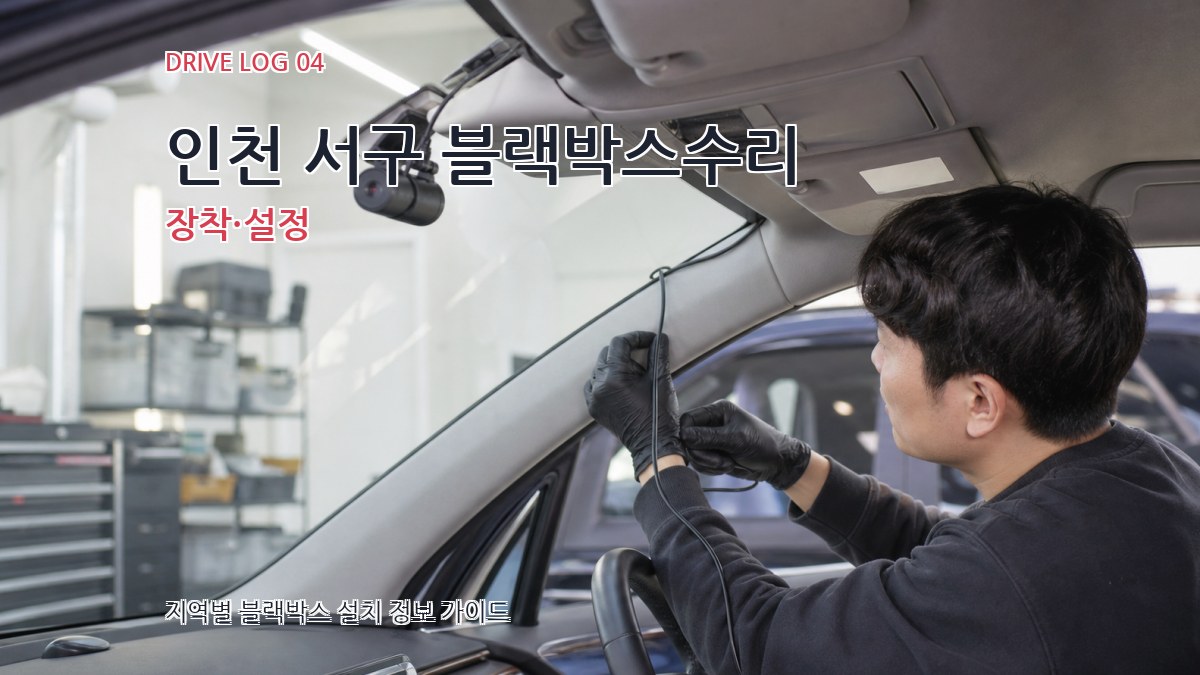 인천 서구 블랙박스수리 장착·설정