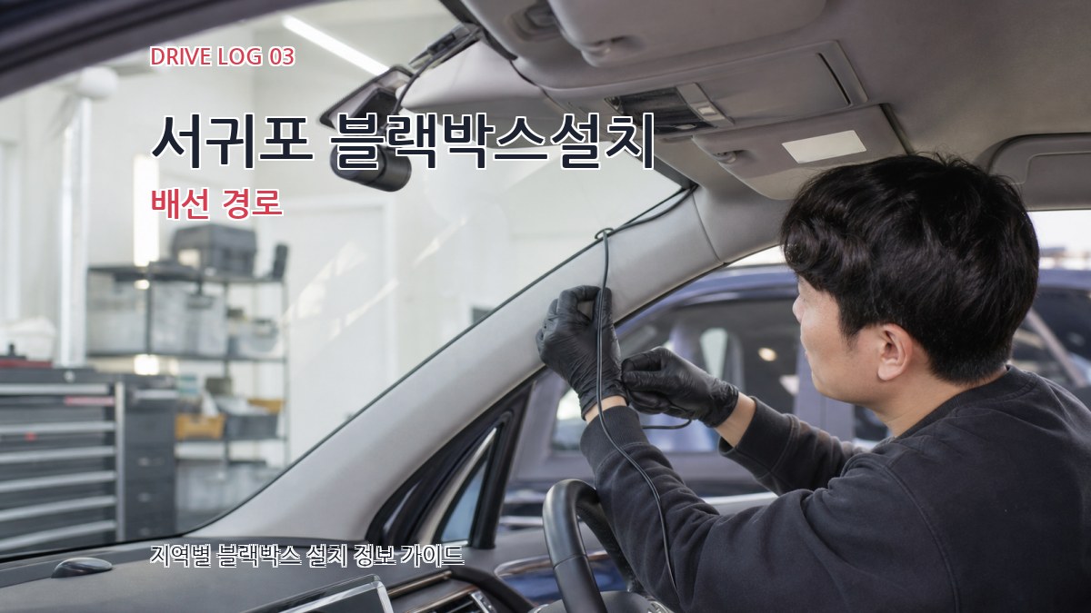 서귀포 블랙박스설치 배선 경로