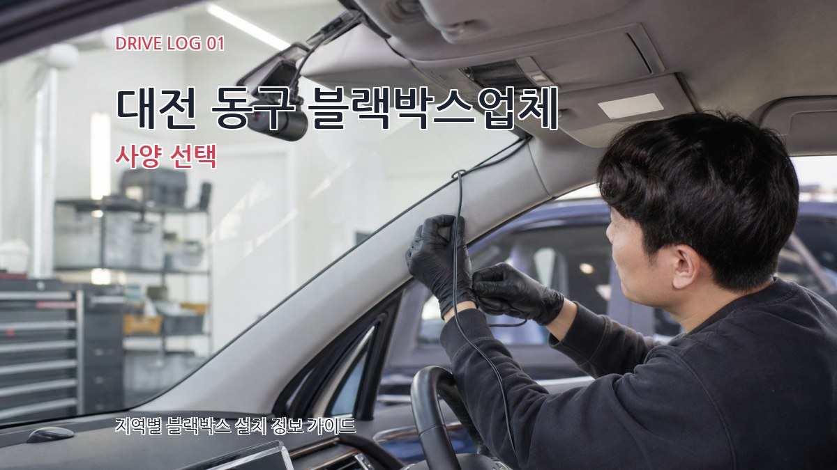 대전 동구 블랙박스업체 사양 선택
