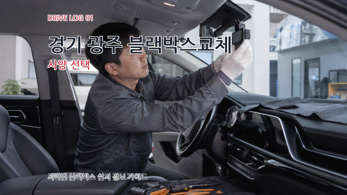 경기 광주 블랙박스교체 사양 선택