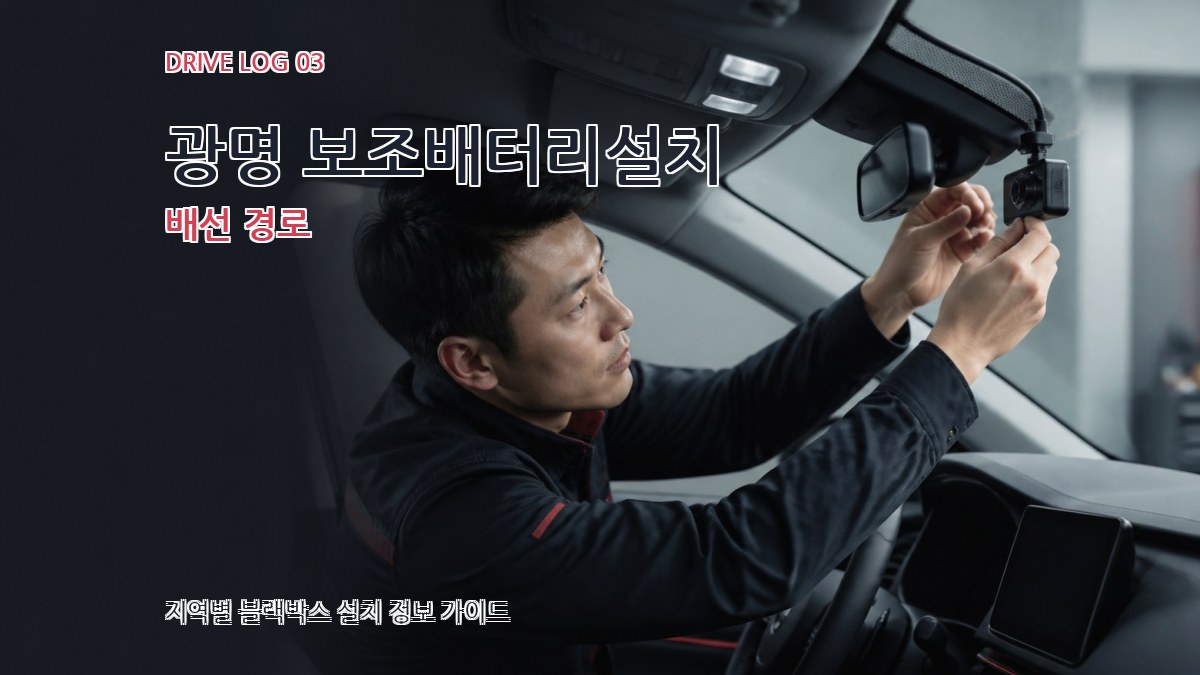 광명 보조배터리설치 배선 경로