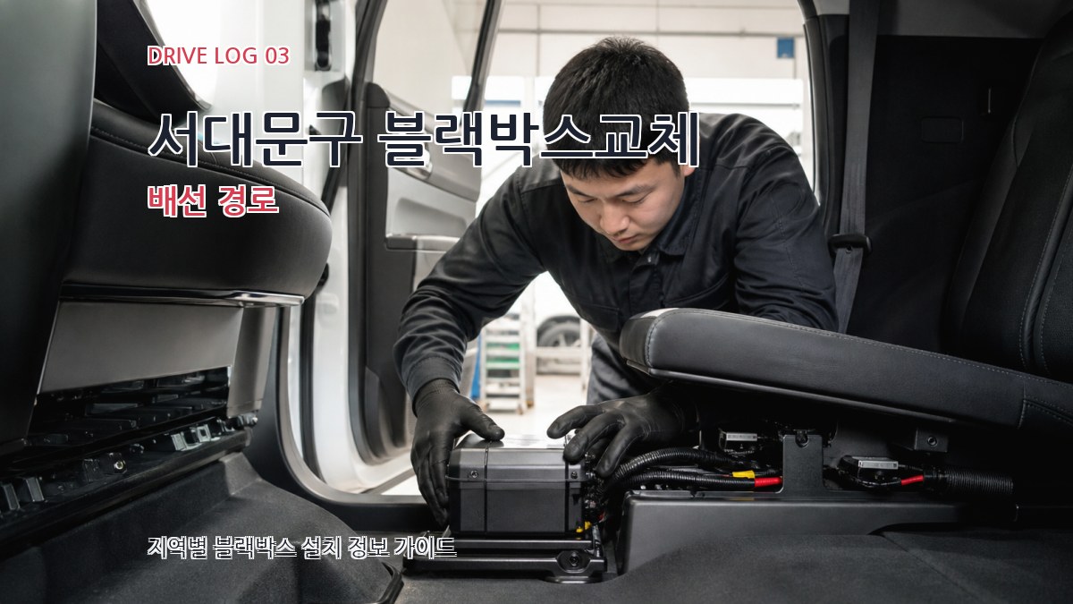 서대문구 블랙박스교체 배선 경로