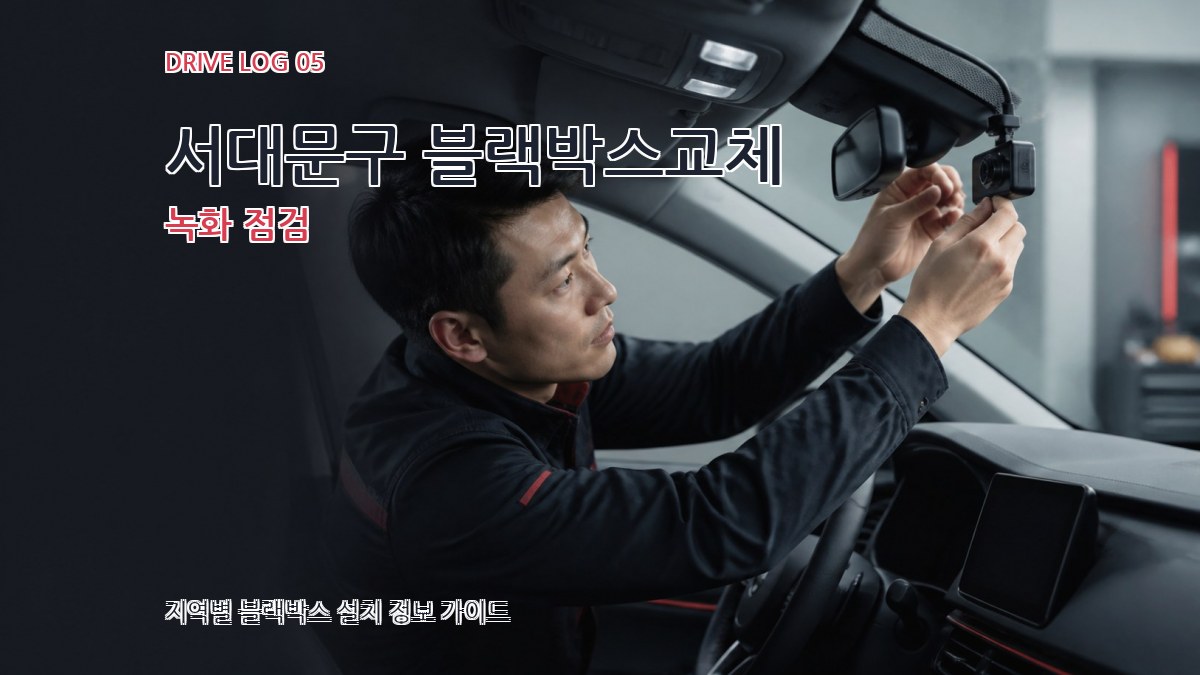 서대문구 블랙박스교체 녹화 점검