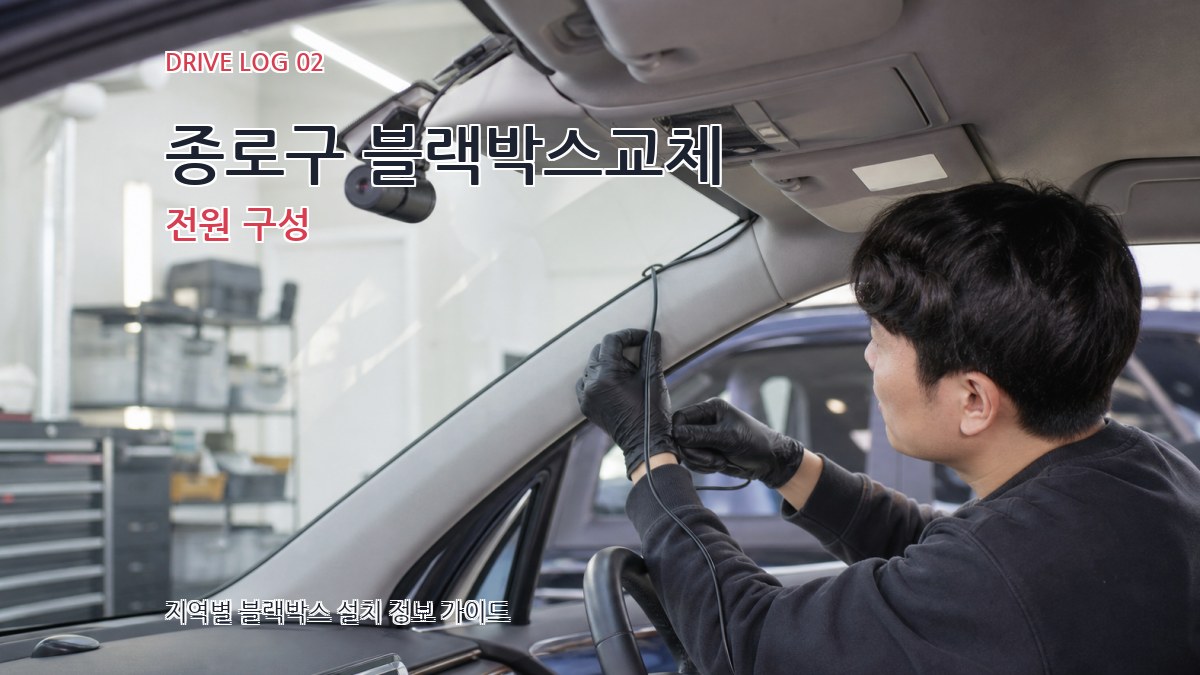 종로구 블랙박스교체 전원 구성
