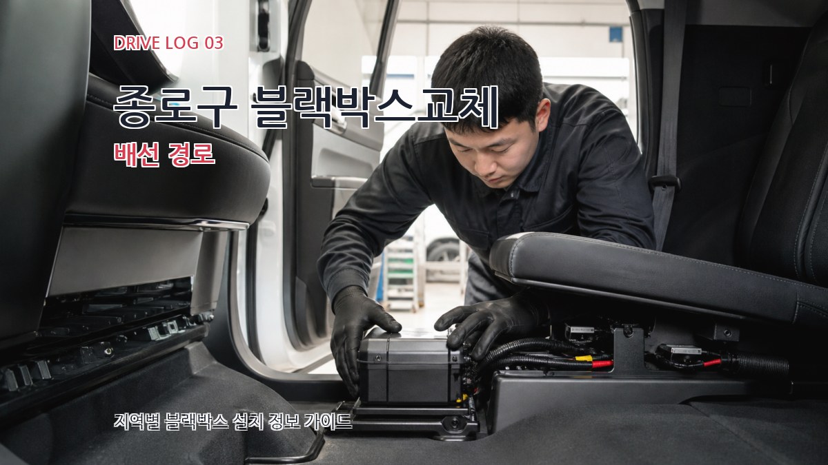 종로구 블랙박스교체 배선 경로