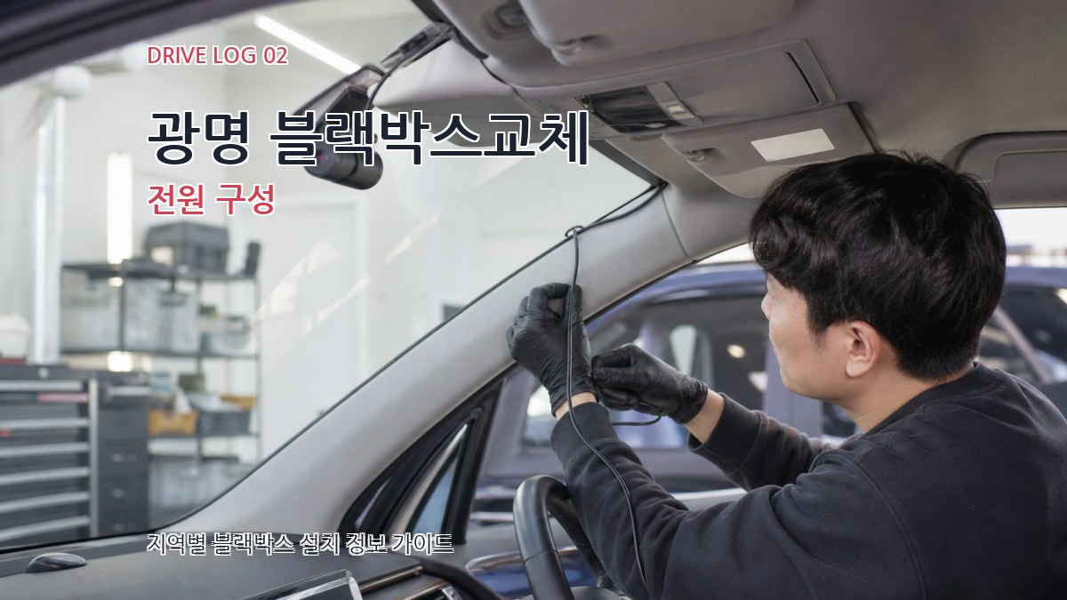 광명 블랙박스교체 전원 구성