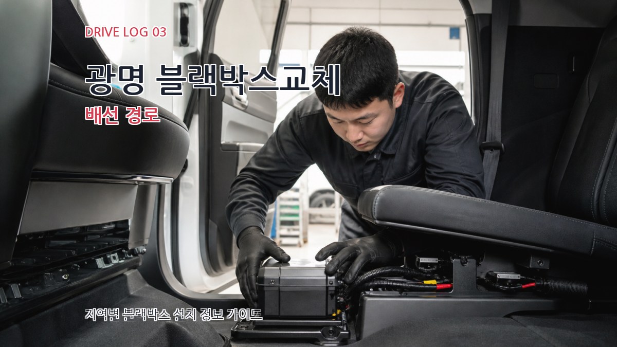 광명 블랙박스교체 배선 경로
