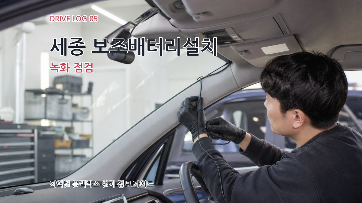 세종 보조배터리설치 녹화 점검