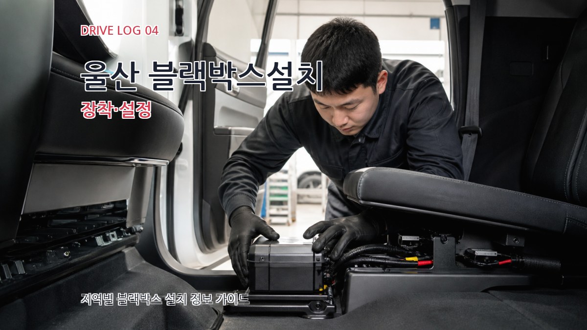 울산 블랙박스설치 장착·설정