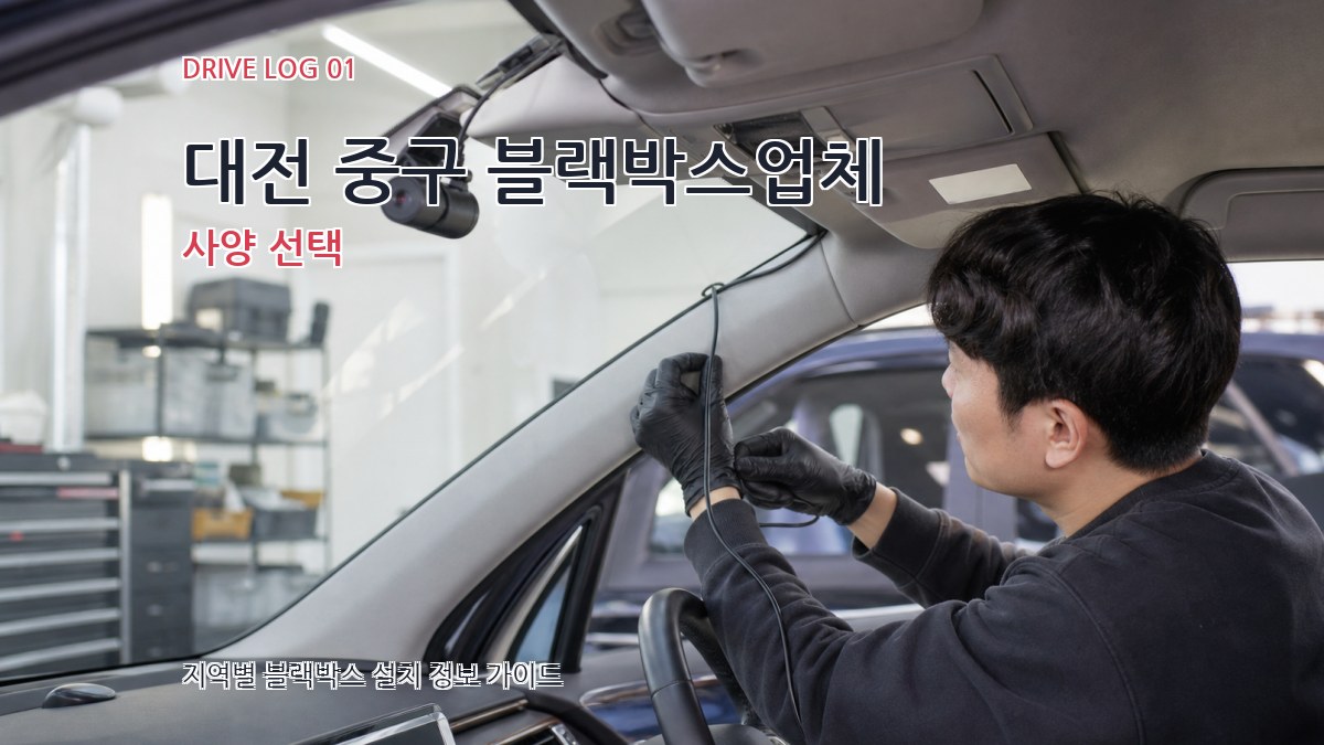 대전 중구 블랙박스업체 사양 선택