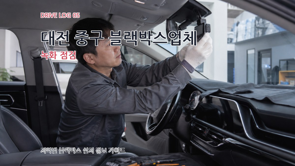 대전 중구 블랙박스업체 녹화 점검